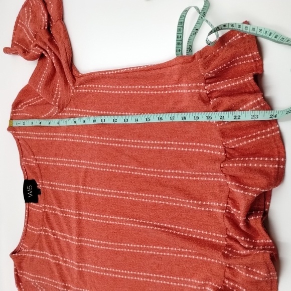Anthropologie W5 Red Dotted Top Size Large - Picture 9 of 10